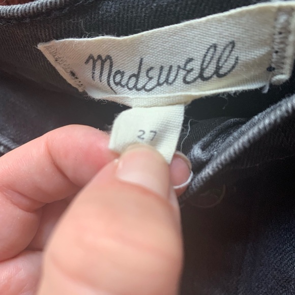 Madewell Denim Black Skirt Buttons Women Size 27 Fall Short Mini Fashion - Picture 3 of 3